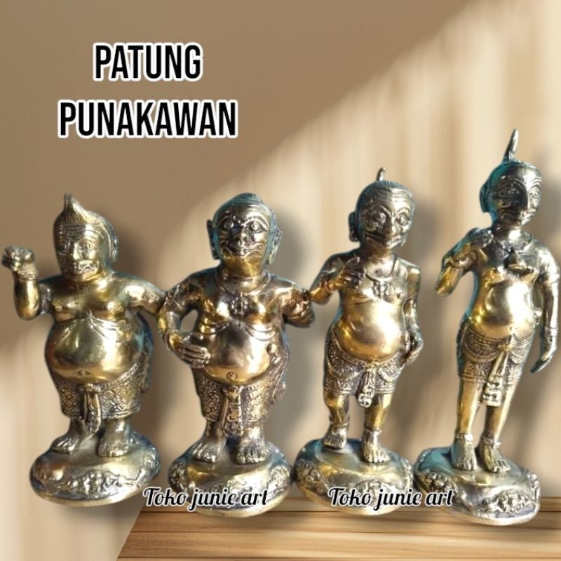 PATUNG PUNOKAWAN ( Smar , Gareng , Petruk , Bagong ) PUNAKAWAN