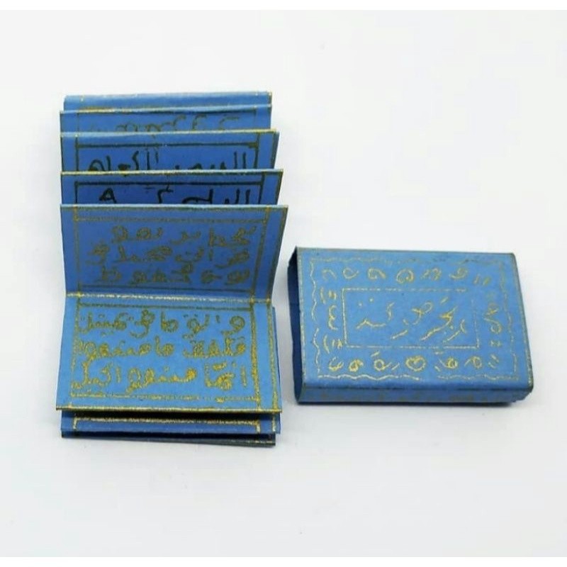 top Kitap Stambul biru lipat tinta emas langka