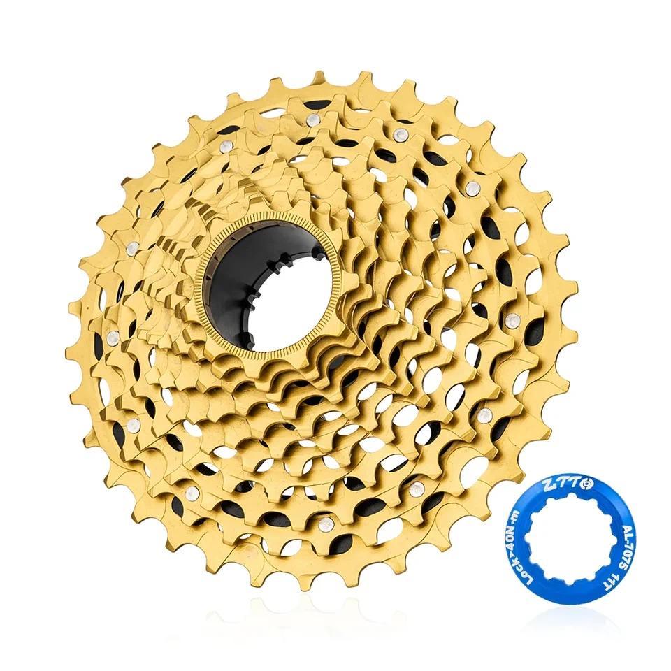 ZTTO Ultraight Road Bike Gold Cassette 11s 28T CNC Sprocket 11-30T 11-32T Gravel Cassette 12Speed 11