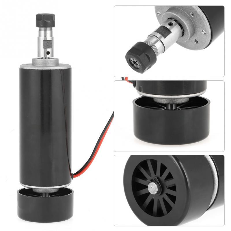 500W ER11 Brushless Spindle Kit CNC Aircooled Spindle Motor & Motor Driver Speed Governor & 52mm Spi