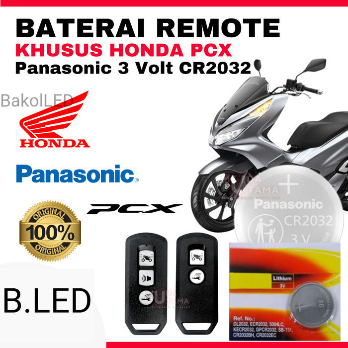 BATERAI REMOTE HONDA PCX ORIGINAL PANASONIC CR2032 BL