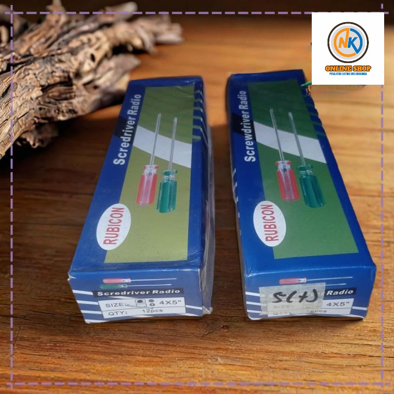 NK_ONLINESHOP MENJUAL Obeng Radio 5"x4mm RUBICON / Obeng Kurus 5"x4mm - Obeng Setting Carburator