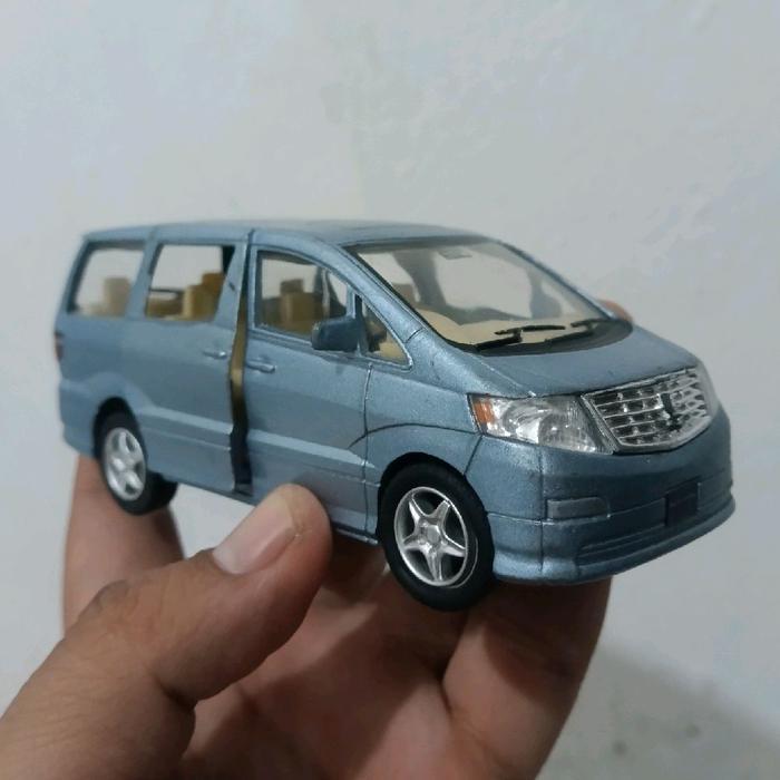 diecast jdm diecast loose kinsmart toyota alphard skala 1/38 pintu kanan sedikit macet