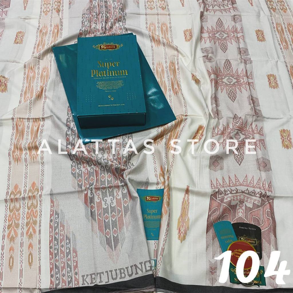 SARUNG KETJUBUNG PLATINUM GOLD . // SARUNG Ketjubung Super Platinum, kecubung Platinum Songket Sarun