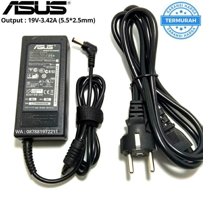 ELC10 Adaptor asus 19V-3.42A (5.5*2.5) + Kabel Power