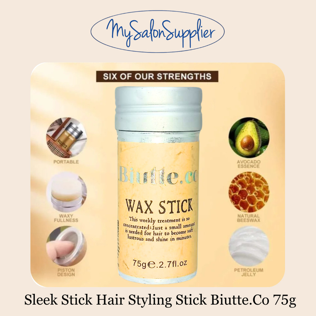 Biutte.co Hair Styling / Bun / Konde / Penata Rambut Hair Wax Stick Styling 75g