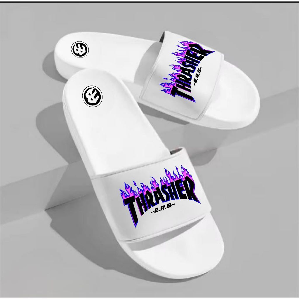 CA - Sandal Selop Pria Wanita Dewasa Remaja Anak-Anak Kece Sandal Slop Cewek Cowok Anti Slip