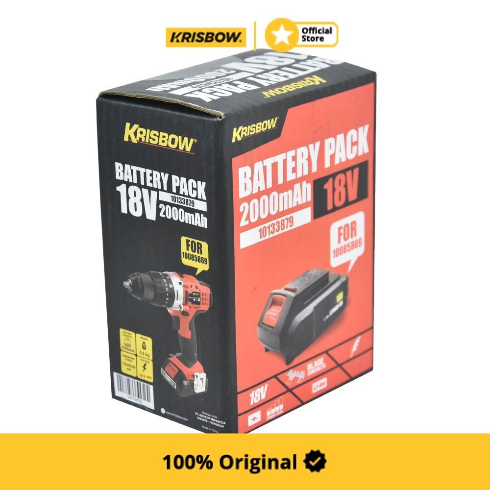 Circuit Automotive Krisbow Part Baterai Recharge Bor Listrik 18V 2Ah Irab182