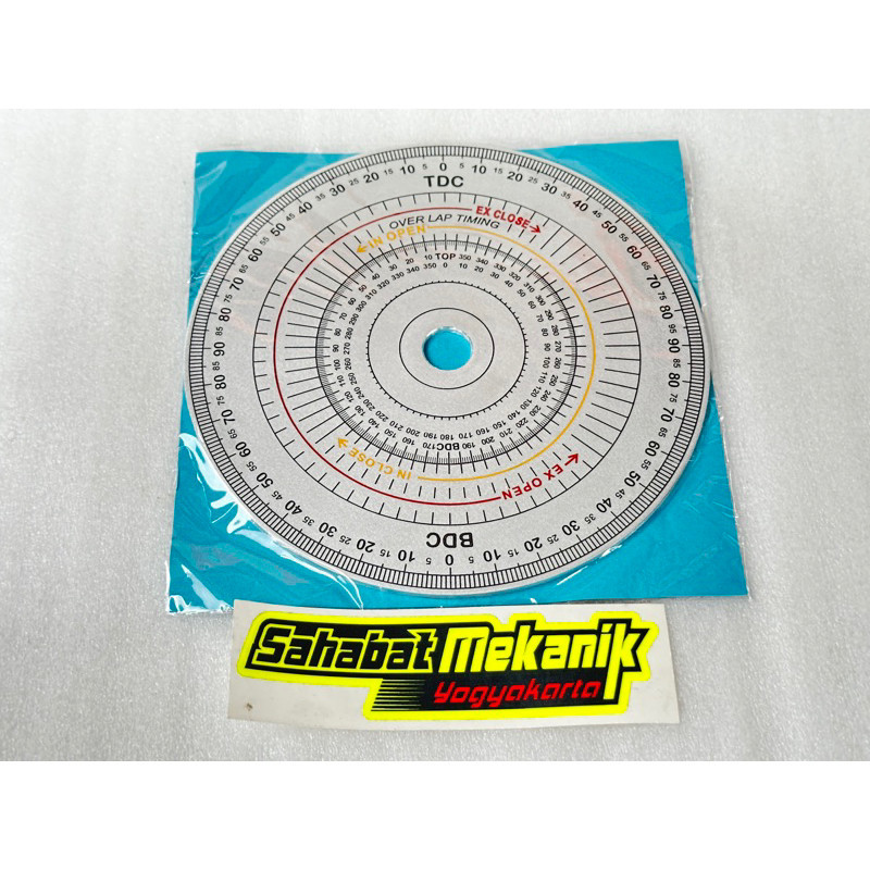 Busur derajat tebal 5mm tidak lengkap dial set dan dudukan