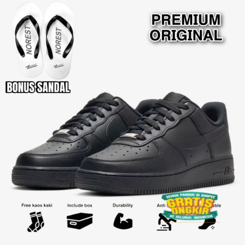 Sepatu Sneakers Pria Wanita Hitam Putih Cewek Cowok White Black Premium Import Original/ merah kunin