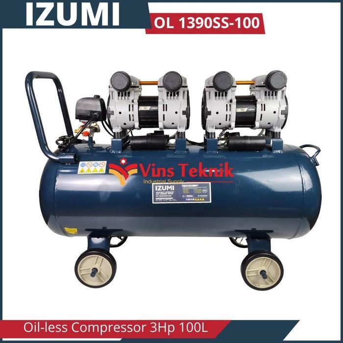 IZUMI OL 1390SS-100 Mesin Kompresor OILLESS Compressor 3HP 100L