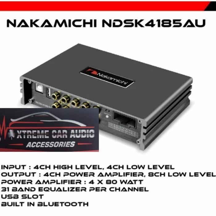 Dsp nakamichi NDS4610A-II 6 chanel prosesor buiild in Power 4 chanel Bergaransi Resmi Nakamichi - Ne