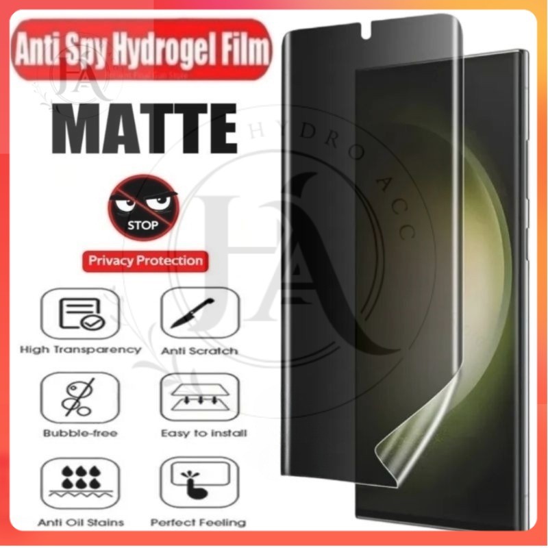 HYDRO Anti Gores Hydrogel Matte Spy Privasi Anti Intip For Huawei P20 Huawei P20 Lite Huawei P20 Pro
