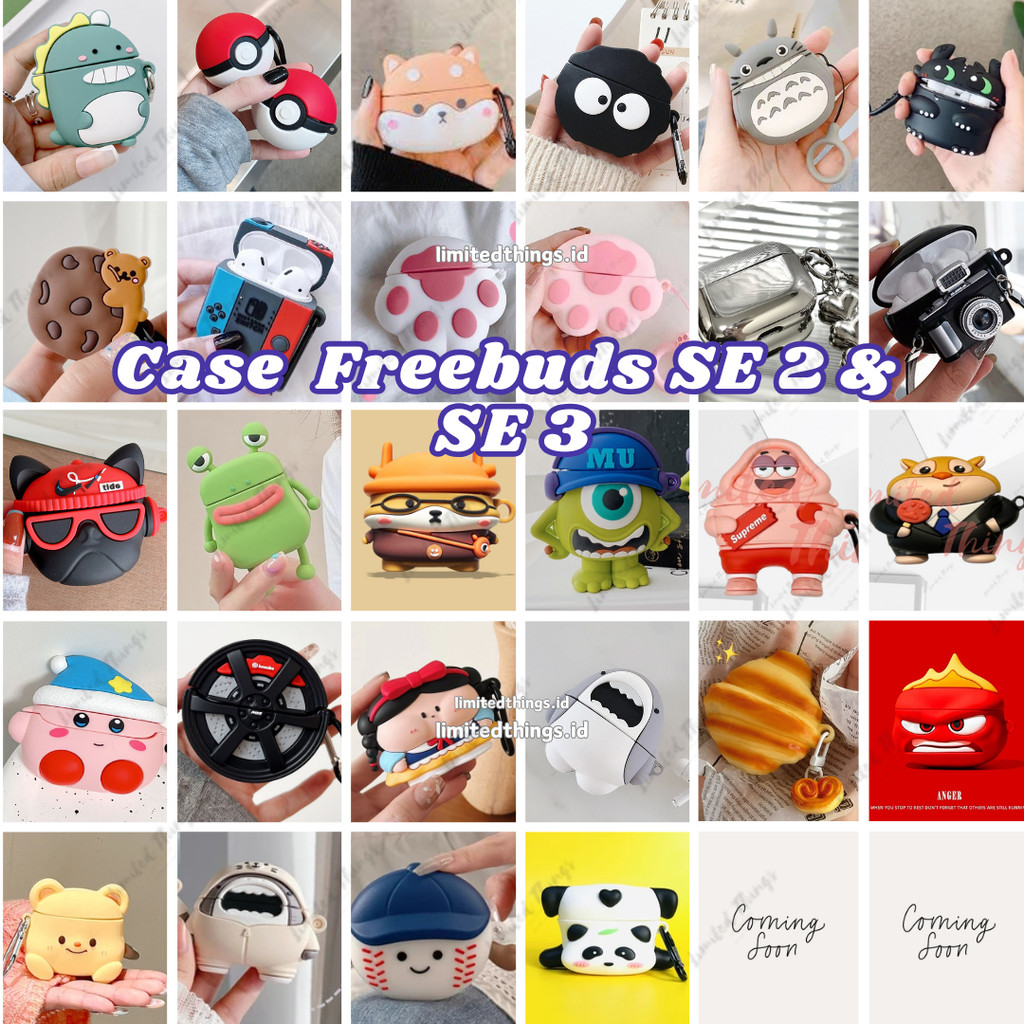 SOFT CASE Huawei Freebuds SE 2 Freebuds SE 3 Buds Case Retro Camera Character