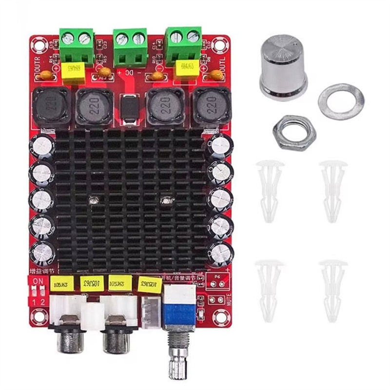 XHM510 TDA7498 2X100w HighPower gital Power Amplifier Board Car Amplifier DC 1434V