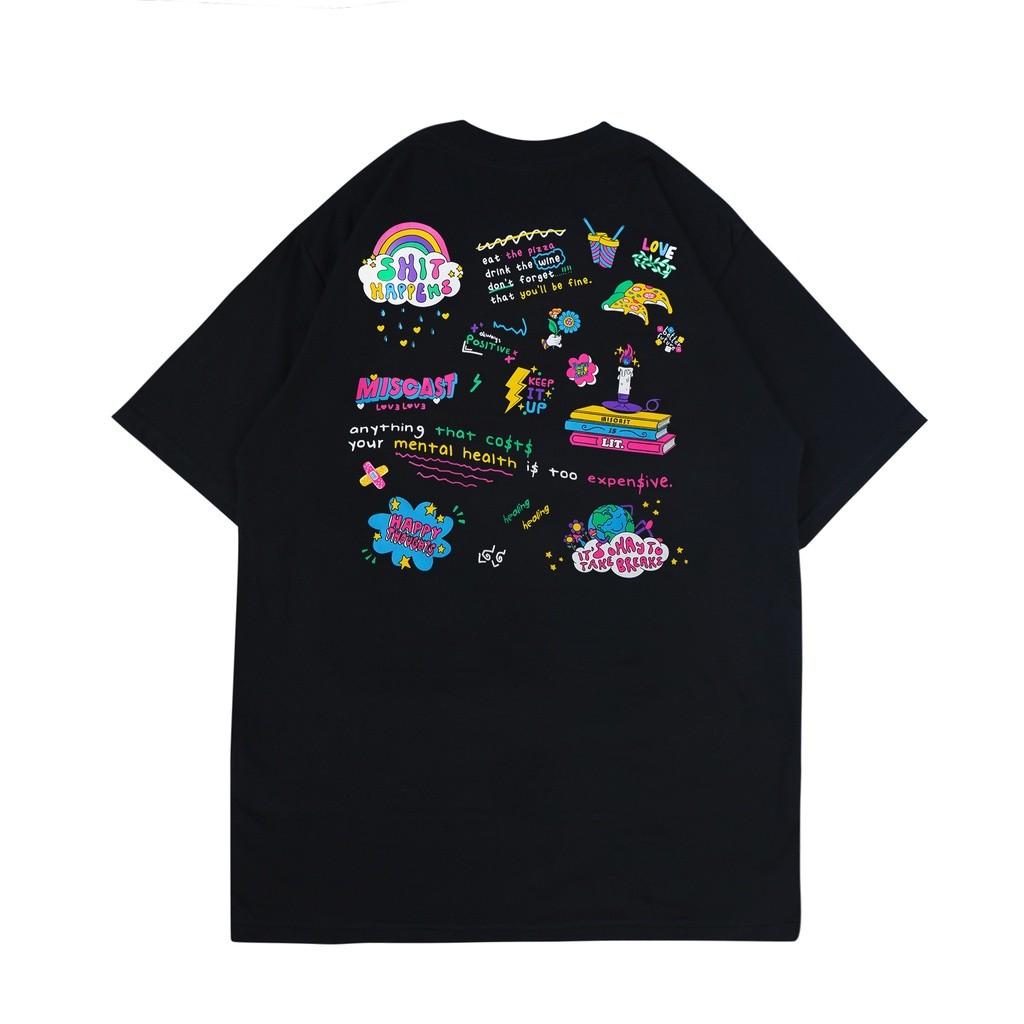 Kaos  Miscast Kaos - Hillary - Hitam