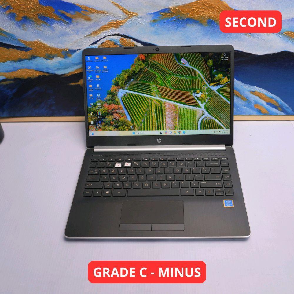 HP LAPTOP 14-CF0XXX PENTIUM 4417U 4 GB (14") GRADE C - MINUS LAPTOP SECOND ORIGINAL SINAR MUTIARA CE
