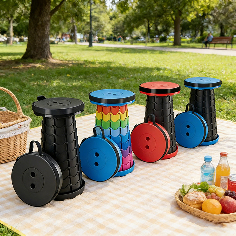 Kursi Lipat Plastik Minimalis Mudah Dibawa Kursi Piknik Luar Ruangan Anti Lembab Kursi Yang Bisa Dia