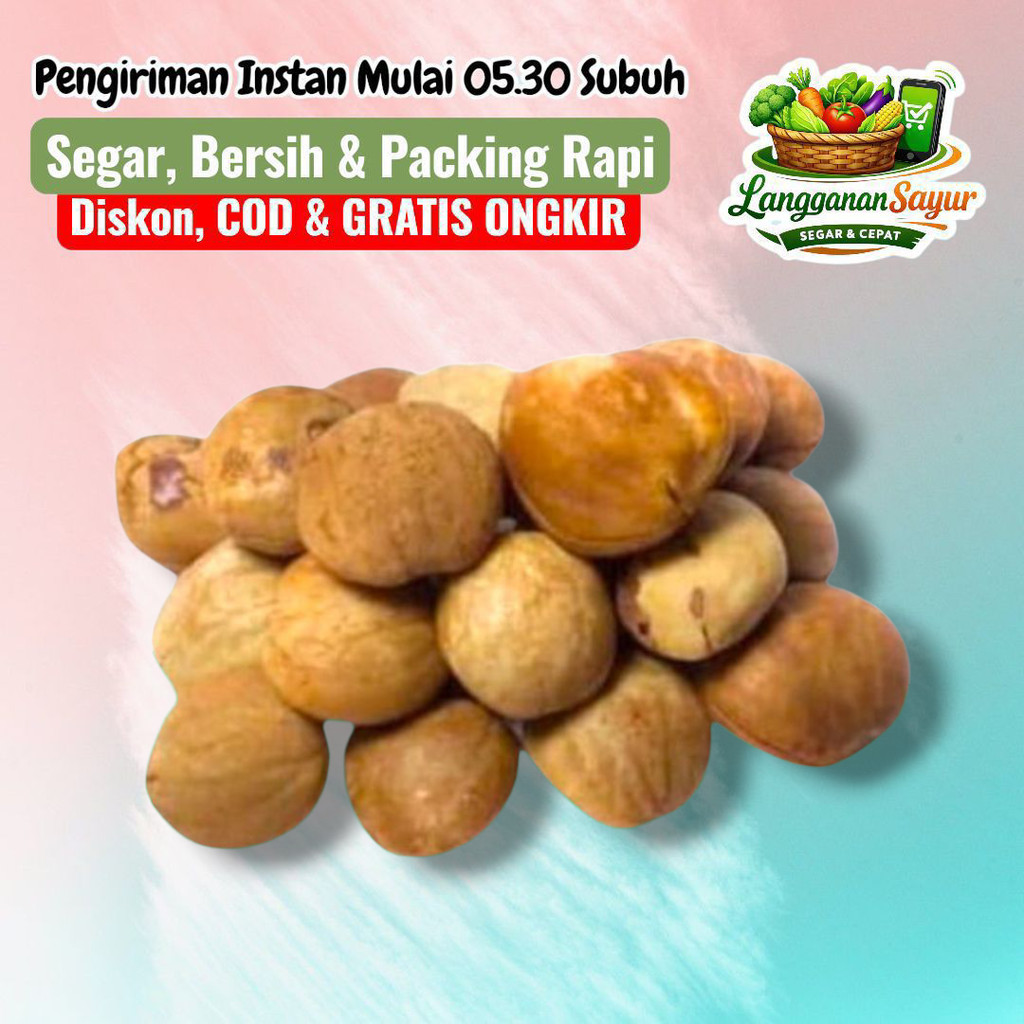 Jengkol Rebus - Sayur Segar Palembang - Langganan Sayur Palembang