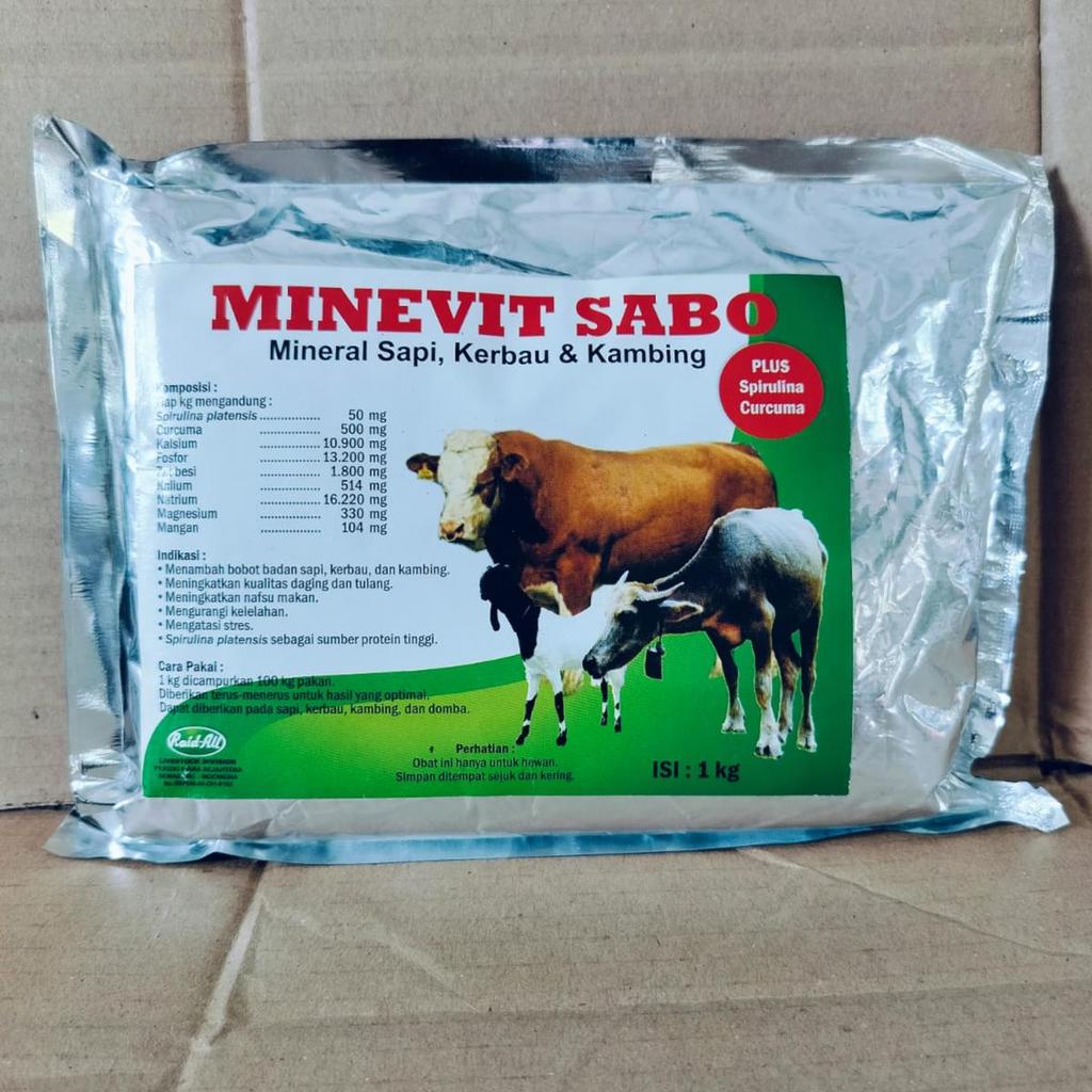 Minevit Sabo 1 Kg Vitamin Mineral Sapi Kambing Kerbau