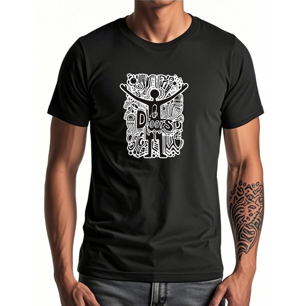 Kaos Pria Gambar Tato Lengan - Desain Keren, Kaos Casual Pria