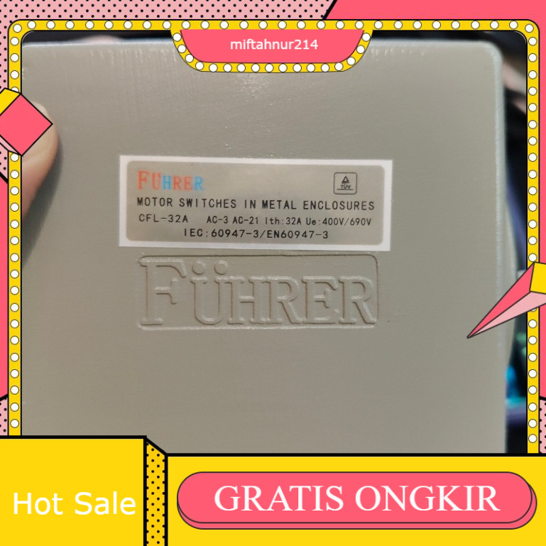 Fuhrer Cam Switch Handle Genset Switch 4P 32A GZ32