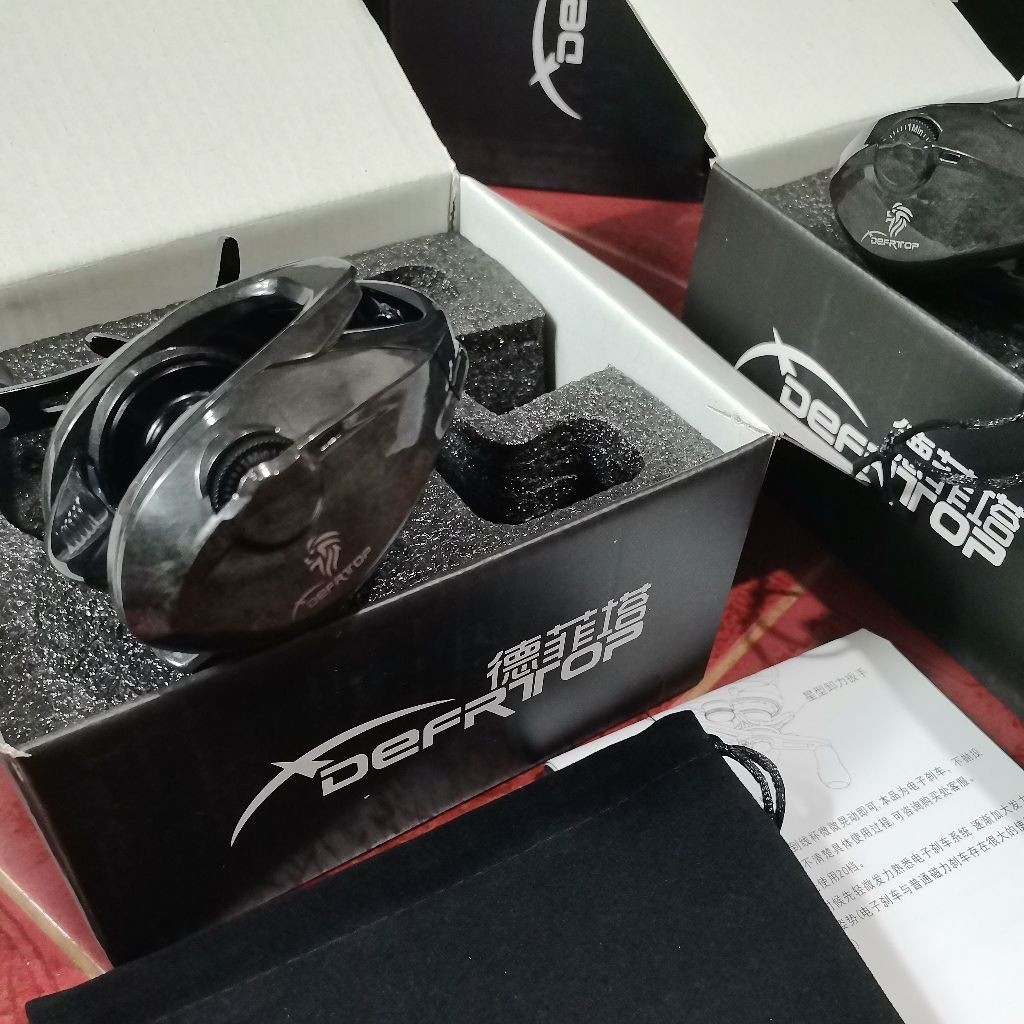 Reel pancing suara zing BC Defrtop DC  drag clicker handle kiri