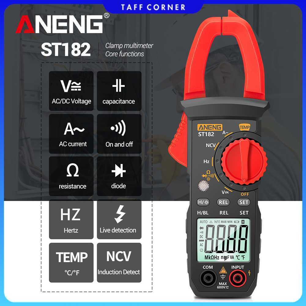 ANENG Digital Multimeter Tang Ampere Voltage NCV Tester Clamp - ST182