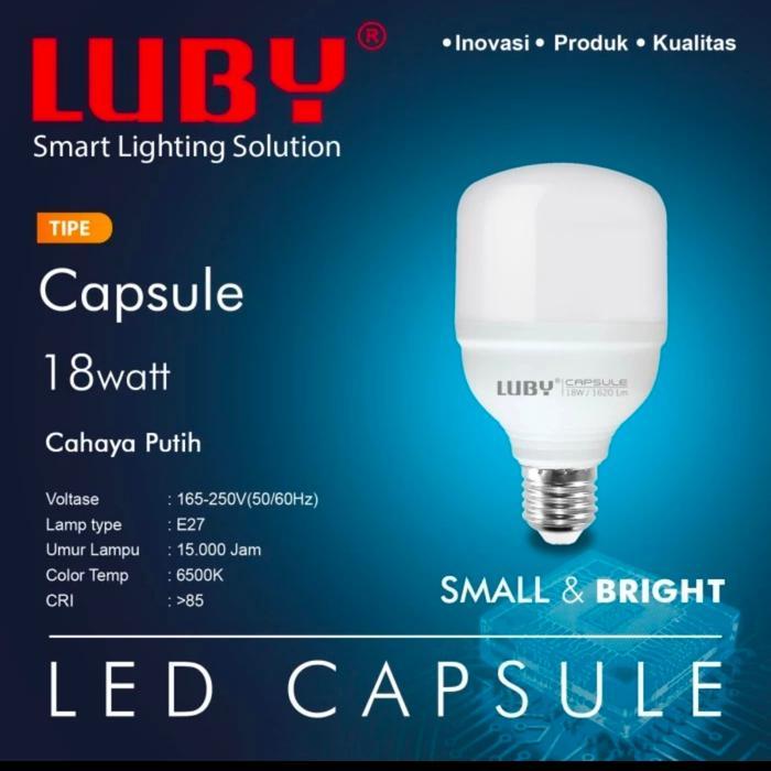 Lampu Led Capsule Luby 18 Watt Cahaya Putih
