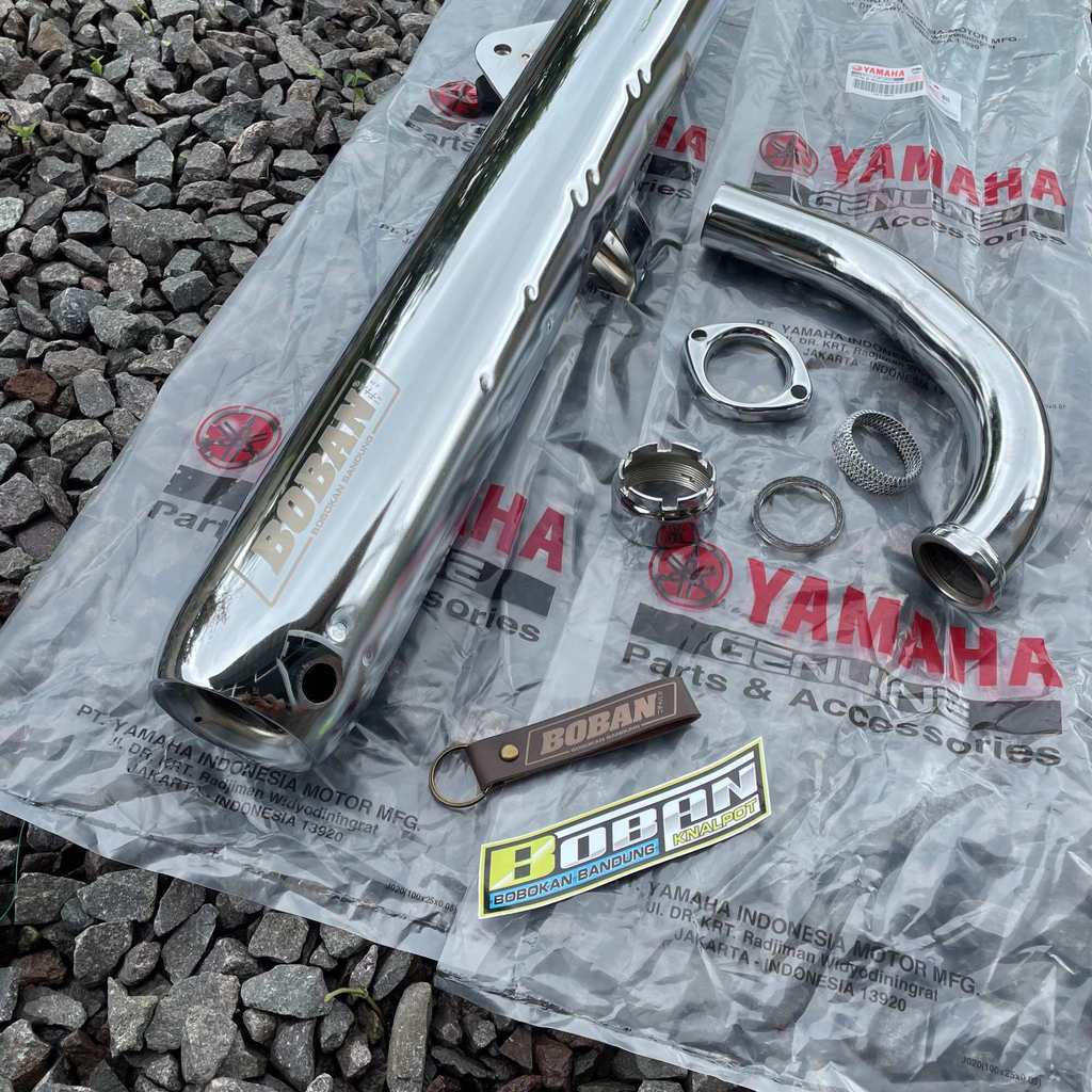 Boban Fullset Nuklir C33 C39 Knalpot Rx King Original Boban Knalpot