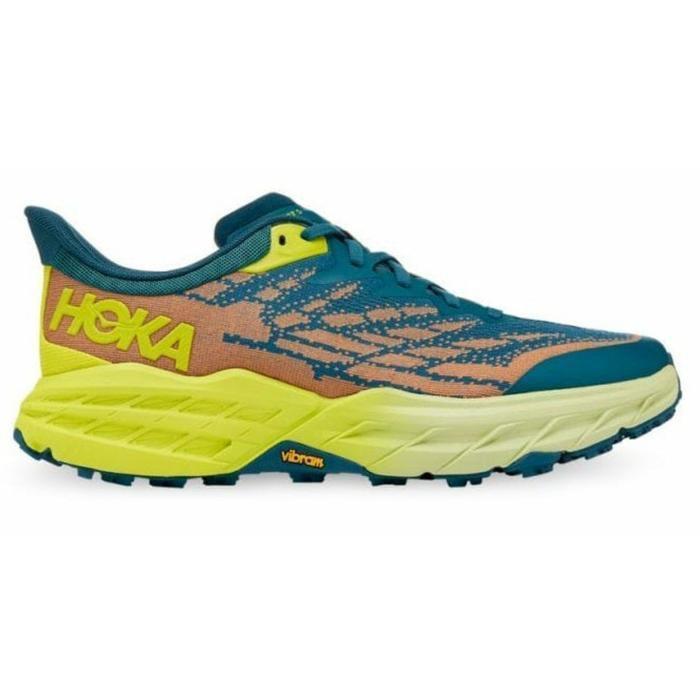 Sepatu Trail Run Hoka Speedgoat 5 Men’s Blue Coral / Evening Primrose