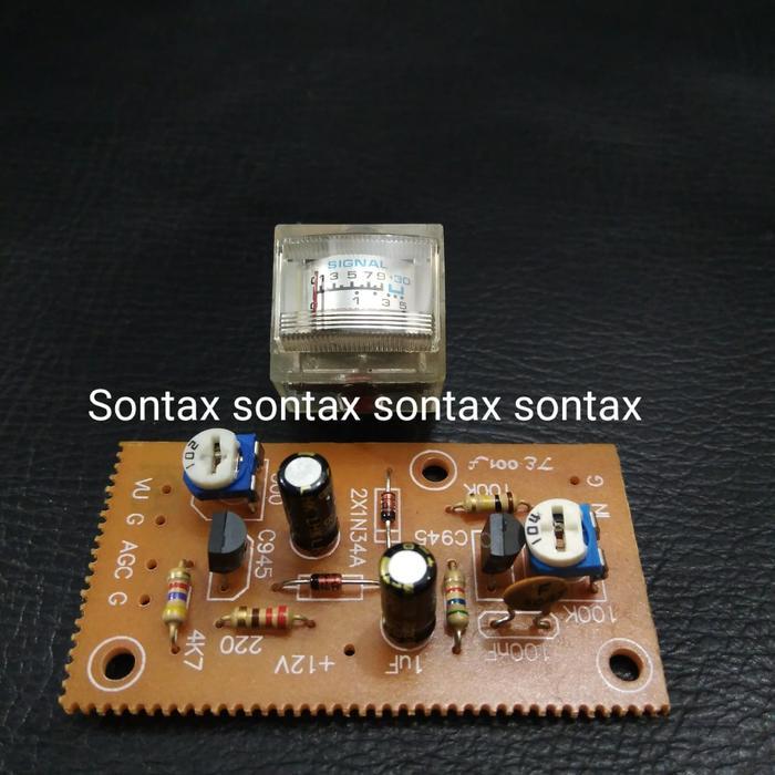 SCelectro pcb diy agc gain vu meter driver radio ham ssb bitx transceiver