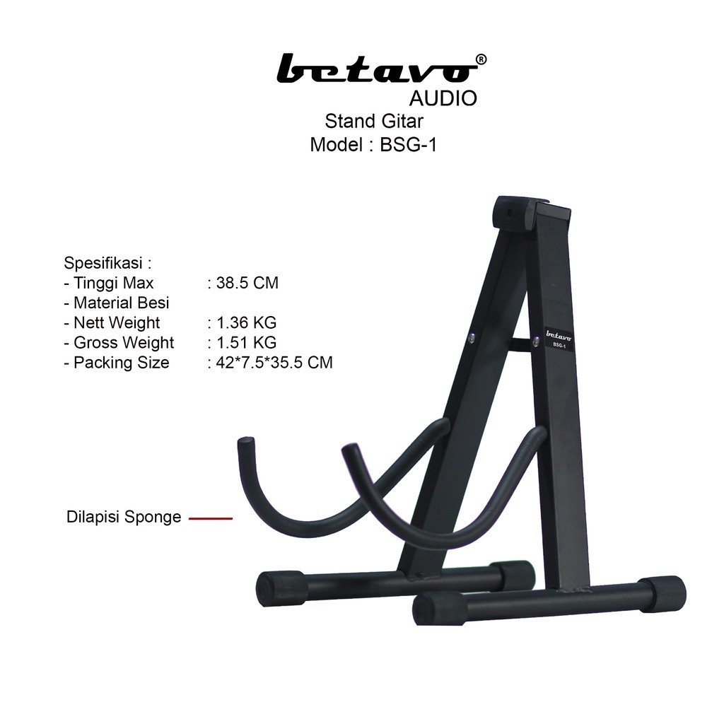 Betavo Audio Professional Stand Gitar Betavo BSG-1