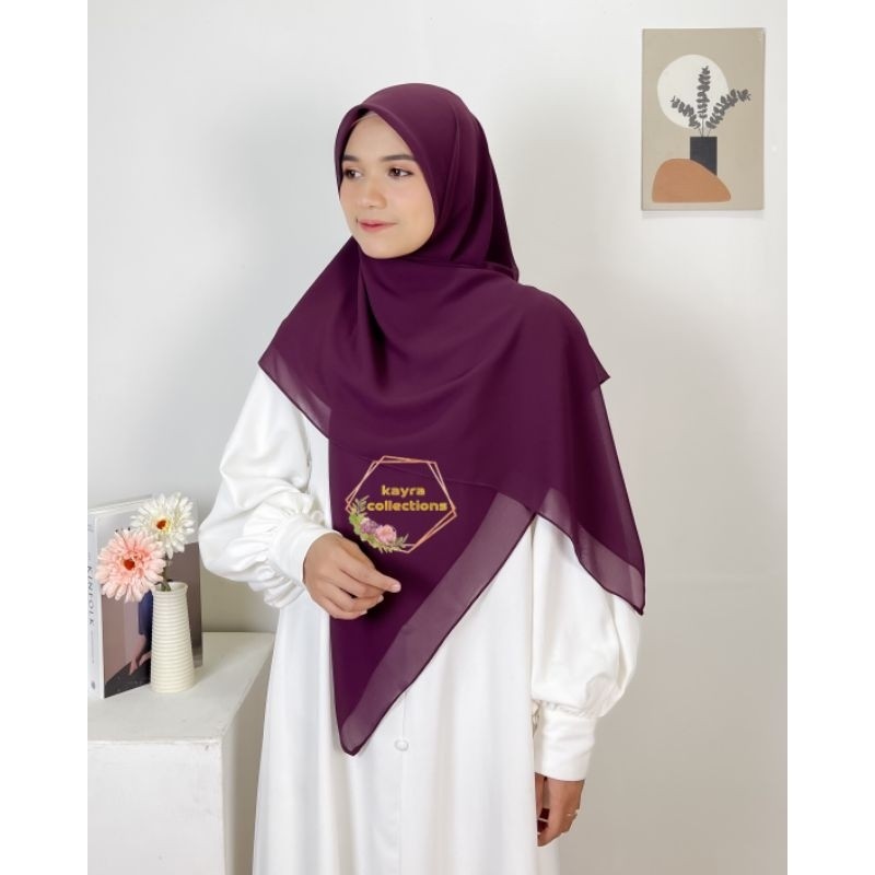 Kerudung Segiempat 120x120 Ceruti Babydoll Premium