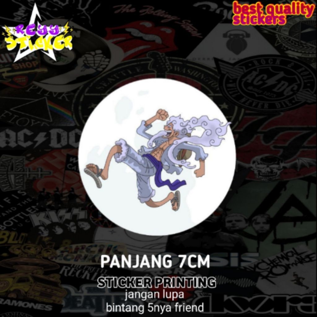 Stiker Printing Anti Air Luffy Gear 5