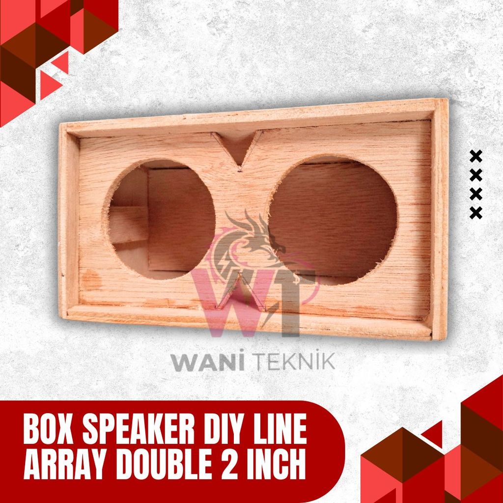 Box Kosongan Speaker 2 Inch Line Array Double Sistem Modular
