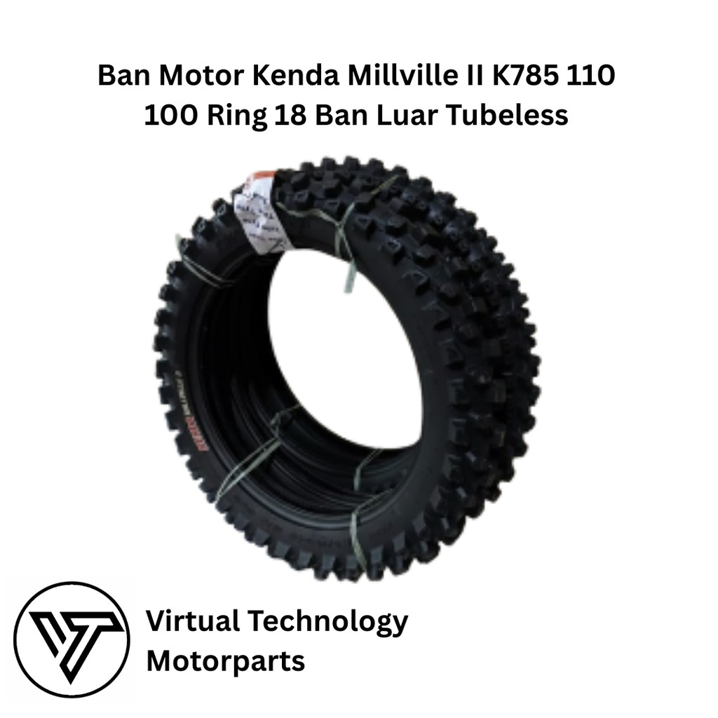 Ban Motor Kenda Millville II K785 110 100 Ring 18 Ban Luar Tubeless