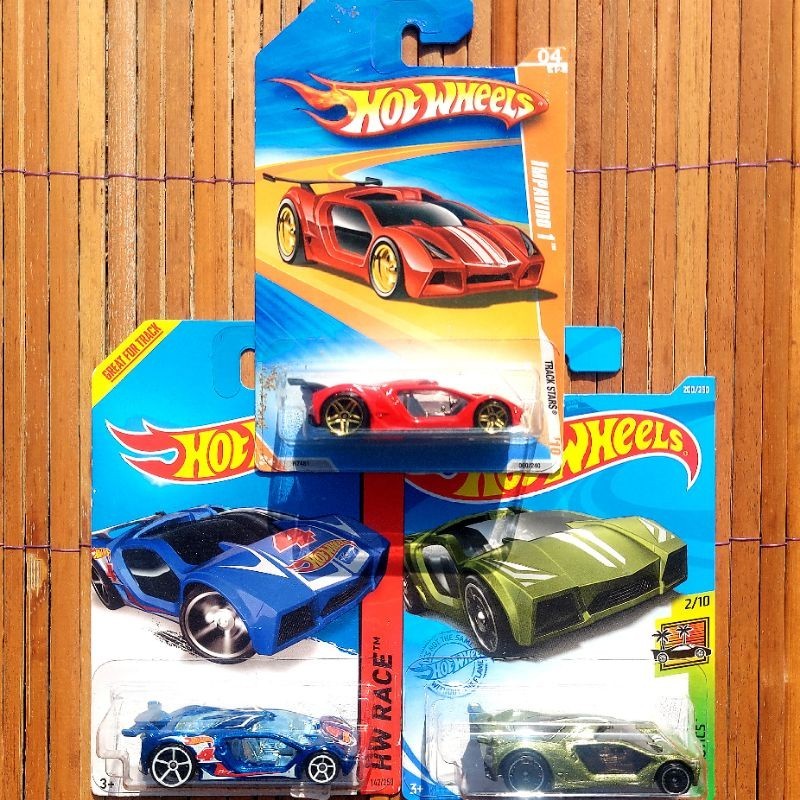 HOTWHEELS IMPAVIDO 1 HIJAU - TRACK STARS ACES BALAP RACE