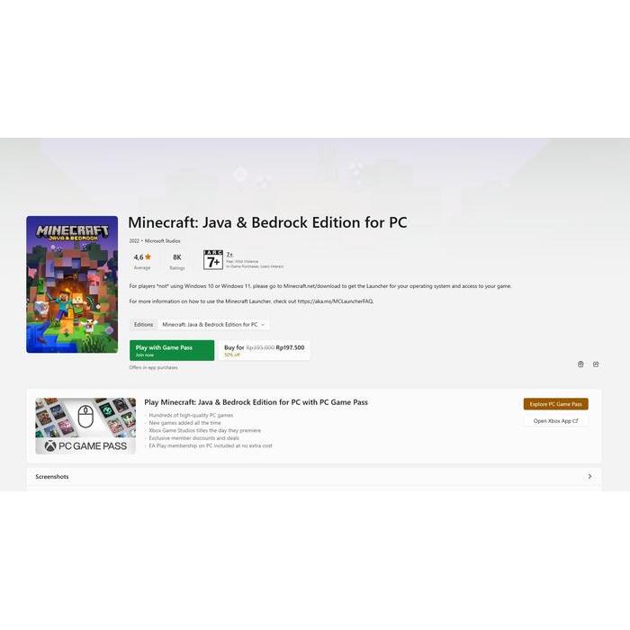 Minecraft Java PERMANEN atau MOJANG PC / MAC Original Games - NON VPN