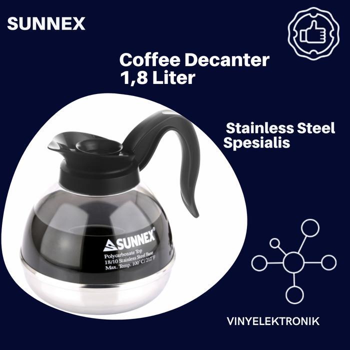 Sunnex Teko Pemanas Kopi / Decanter Coffe Pot 1.8lt / Teko pemanas teh