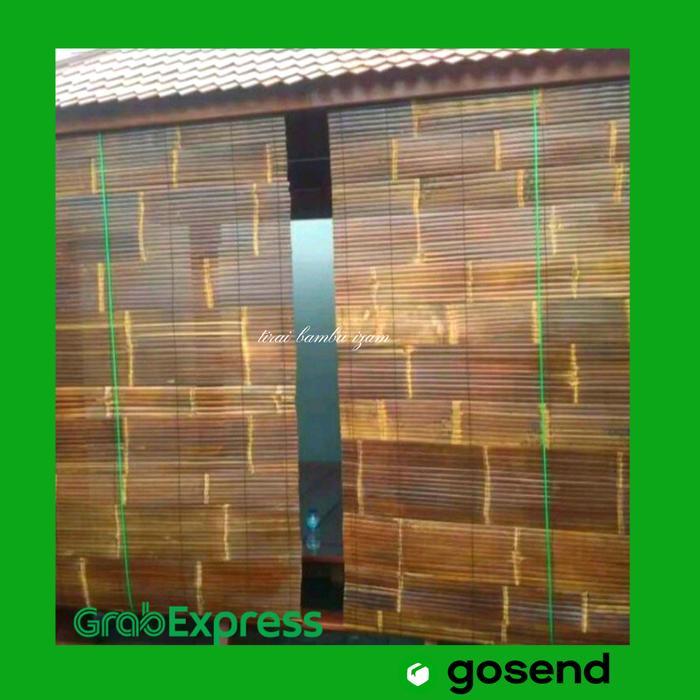 Tirai Bambu Wulung kerai bambu hitam L 1,5m x P 2,5m kerei tirai kerai tirai bambu krei krey kerey b