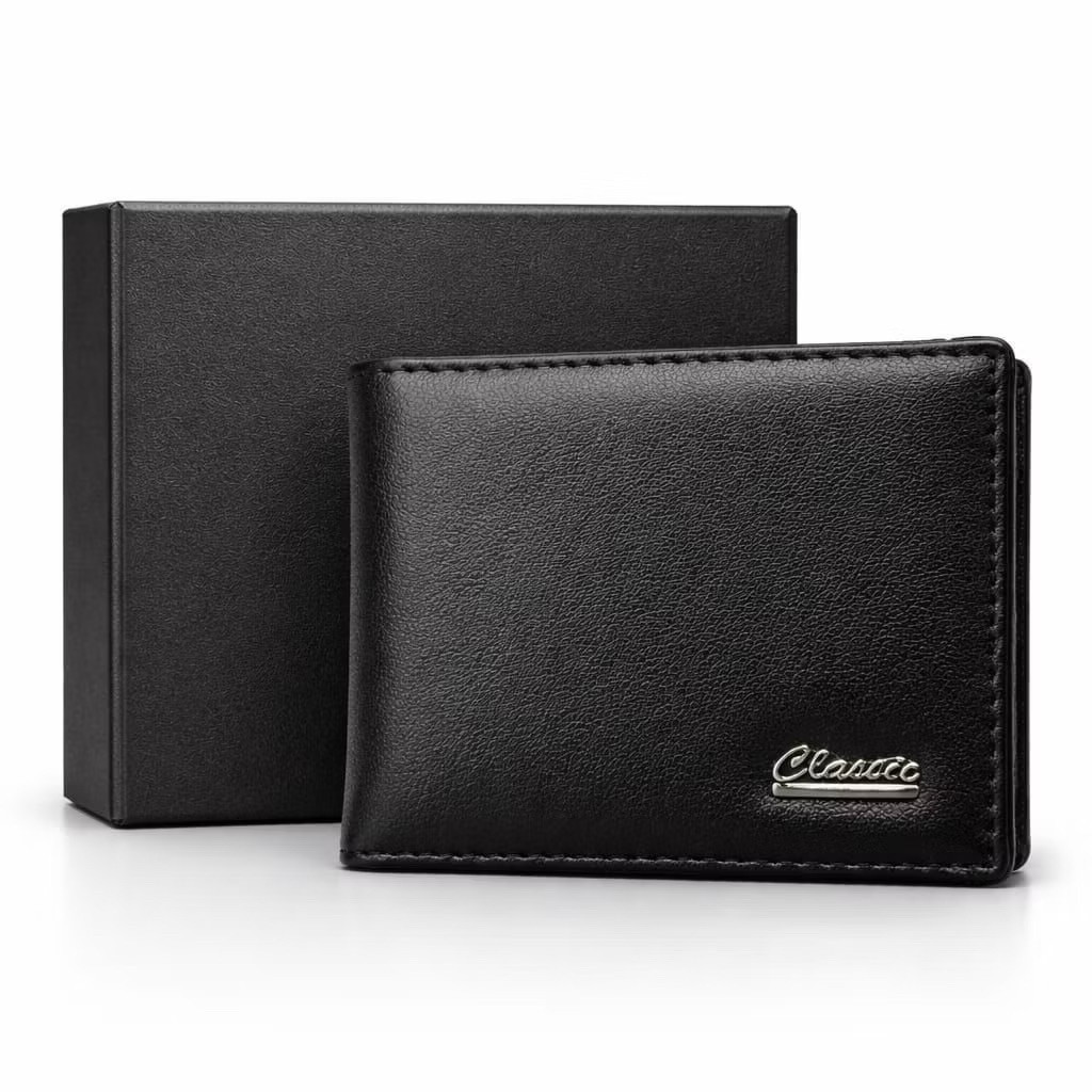 IVN - Dompet Pria + Box - Dompet Pria Dompet Kartu Dompet Resleting Dompet