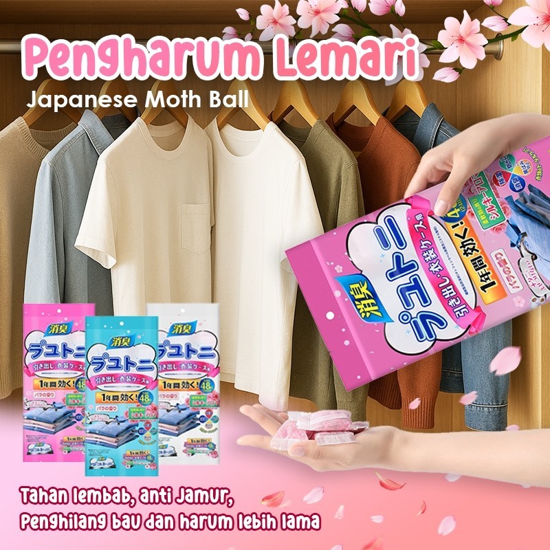 Alunabeauty - Pengharum Pewangi Lemari Pakaian Anti Rayap Anti Jamur Anti Lembab Aman, Kamper Kapur 