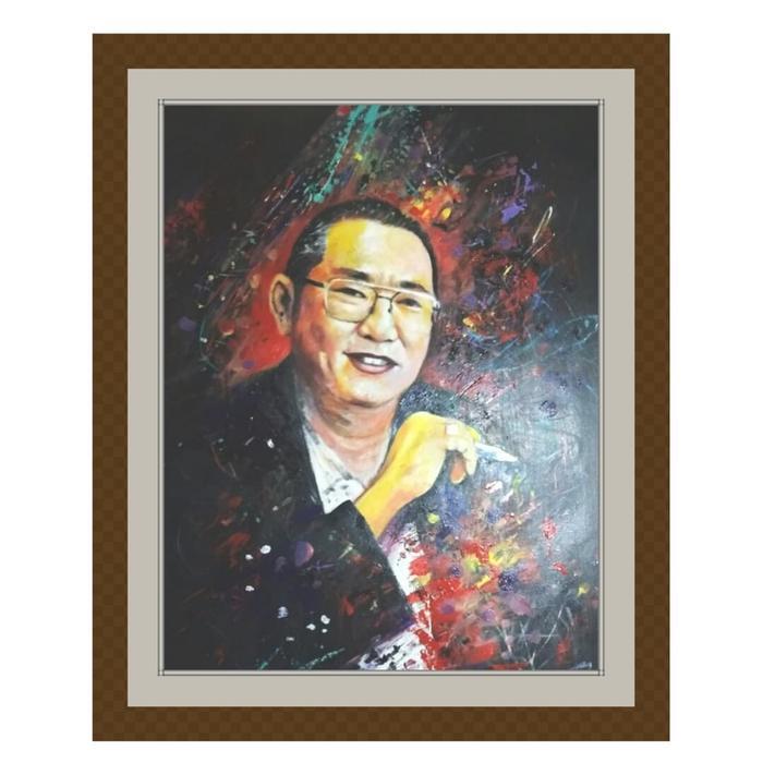 Lukis Wajah Realist (1 Wajah)Cat Akrilik-Kanvas+Bingkai - A1 6 Pcs