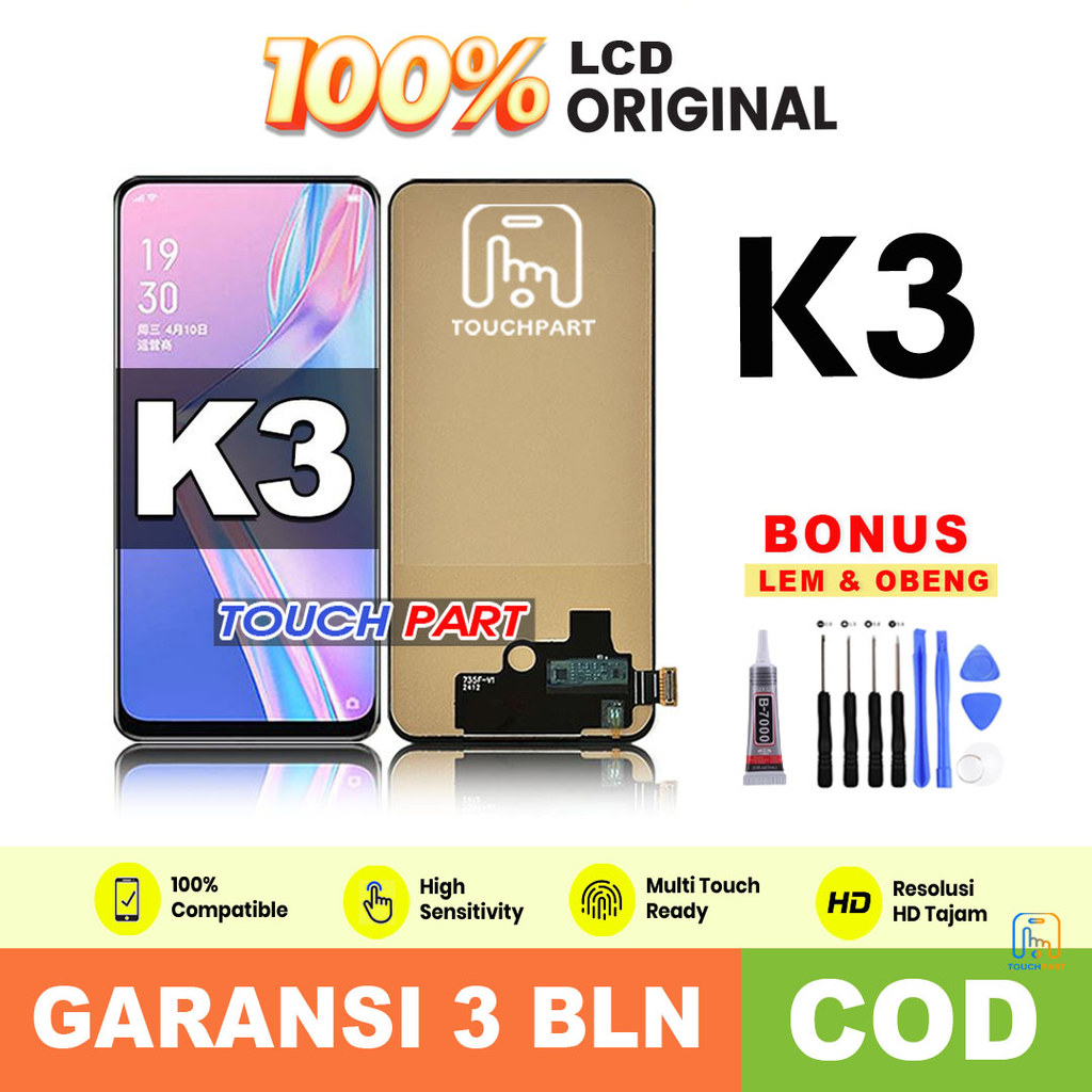 LCD OPPO K3 Original Fullset Touchscreen COD