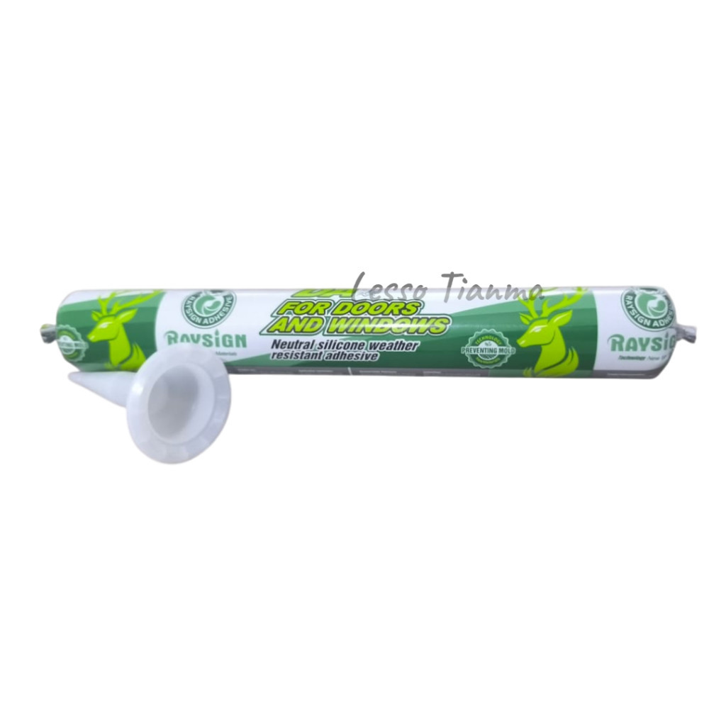 Lem Silent / Silikon / Sealant RAYSIGN Sosis 590 ml (Netral)