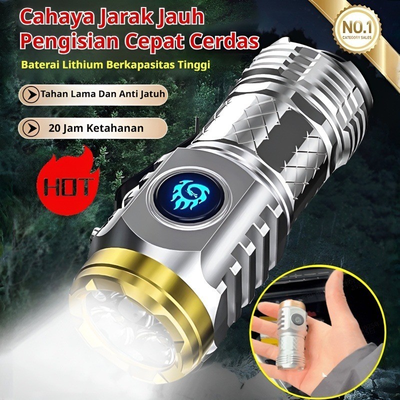 Senter Mini Super Terang | Senter Portabel 3-in-1 Dengan Daya Tahan Baterai Ekstra Lama | Senter Pen