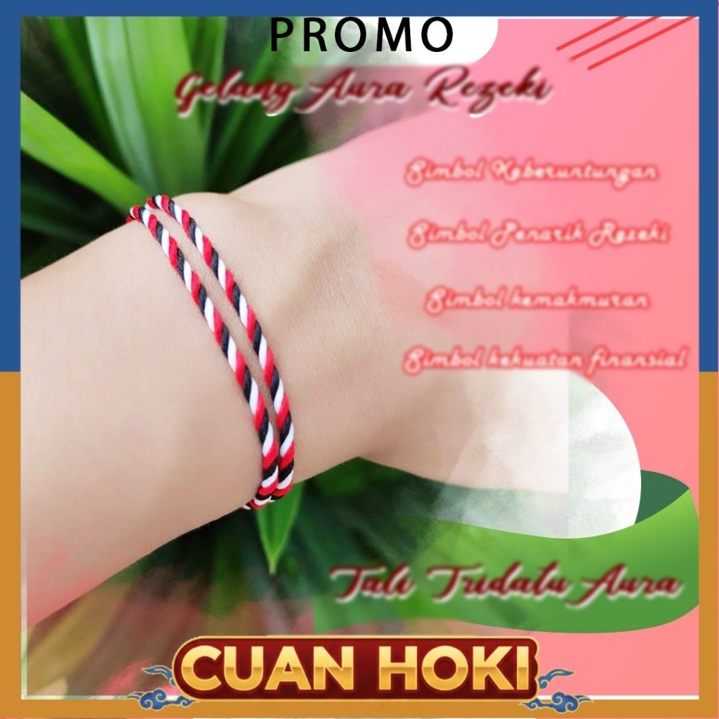Cuan-Hoki Gelang Aura tridatu Bali Gelang Aura Positif Gelang Tridatu Polos Original Bali Bisa Cod