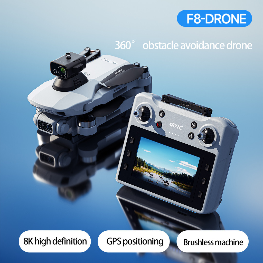 F8 MAX GPS Drone Professional 8K Camera 6K 5G WIFI FPV Drone Avoing Obstacle with Large Screen Remot