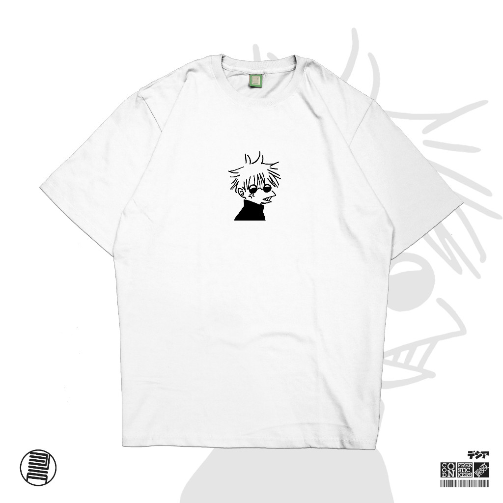 Anime Kaos Meme Gojo Satoru Jujutsu Kaisen Angry Kaos Anime Manga Baju Wibu T-Shirt